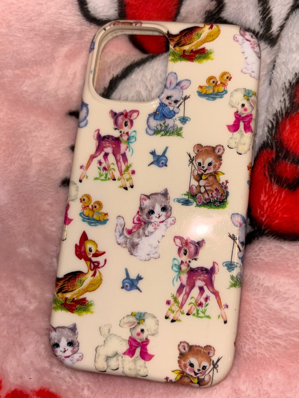 Velvet Caviar Cream Vintage Animal Print Phone Case